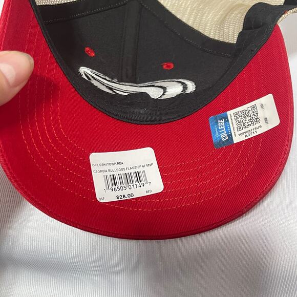 Georgia Bulldogs Collage Hat Mens Red Snapback Adjustable Trucker Cap '47 Brand - Picture 4 of 7